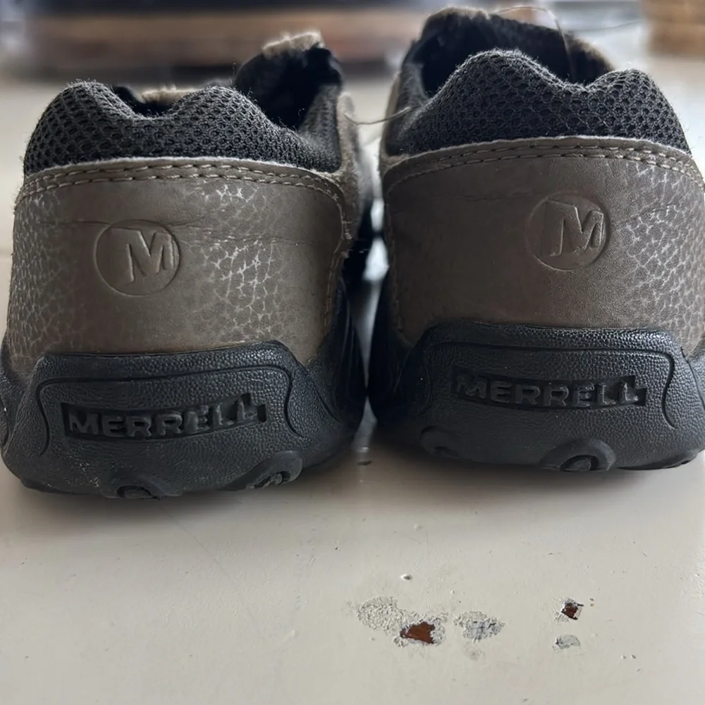 🍀Merrell Kids Moccasins - Brown and Black